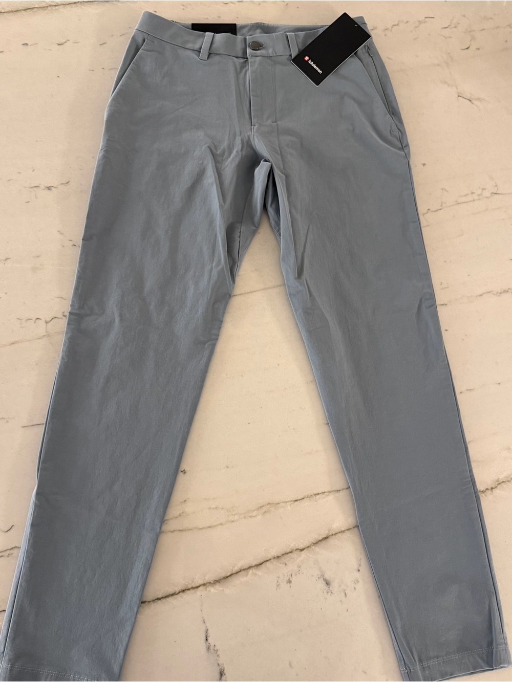 Lululemon ABC Slim-Fit Trouser 32L Stretch Cotton VersaTwill Light Gray 30x32